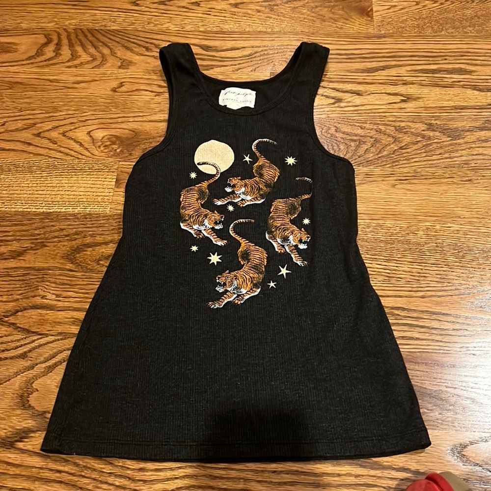 Free people x vintage souls tiger tank top